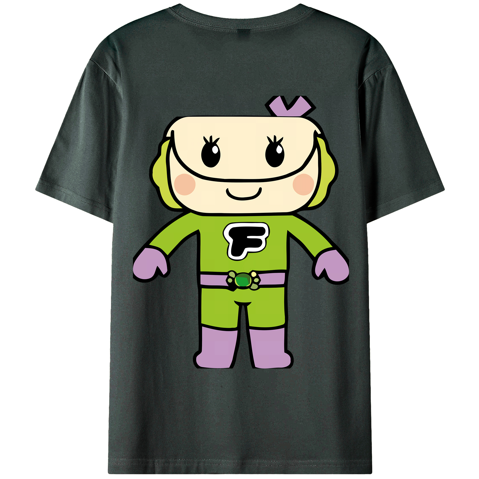（画像用） アンパンマン Anpanman 綿100％ メンズ半袖Tシャツ（バックプリント） 通気性